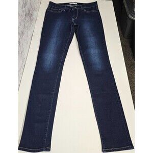 Levis 711 Skinny Jeans Womens Size 29/34 Low Rise Dark Blue Stretch Denim Zipper